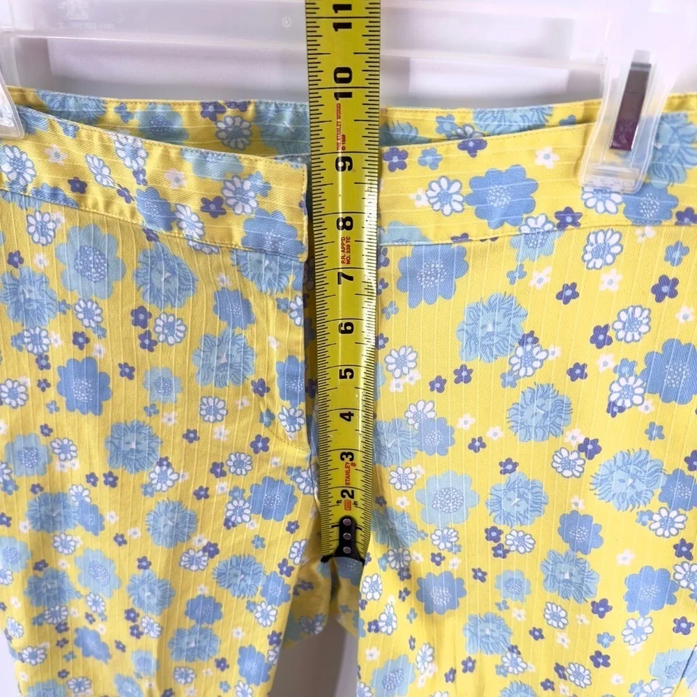 Vintage Lilly Pulitzer Capri Pants Womens 6 Cuba Libre Floral Lion Tropical